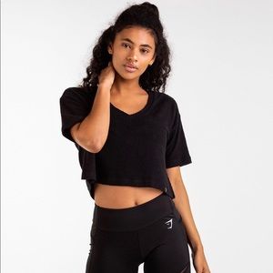 Gymshark Towel Terry Crop Top Shirt